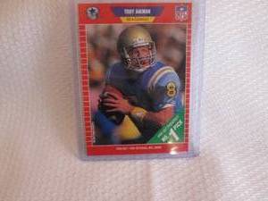 lot 112 image: 1989 ProSet Troy Aikman Rookie Card...
