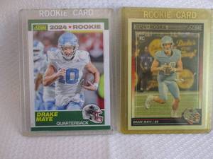 lot 132 image: 2024 Score Drake Maye Rookie Cards...