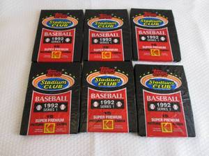 lot 153 image: 1992 Stadium Club Series 1 Baseball...