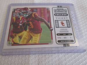 lot 158 image: 2023 Contenders Jorddan Addison Roo...