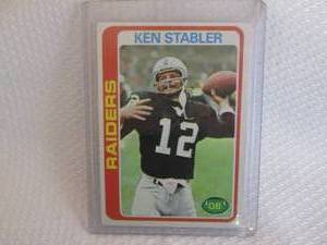 lot 159 image: 1978 Topps Ken Stabler Card...