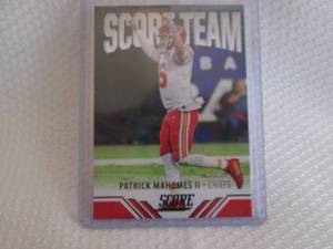 lot 160 image: 2021 Score Patrick Mahomes Score Te...