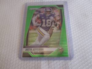 lot 183 image: 2024 Prizm Justin Jefferson Green P...