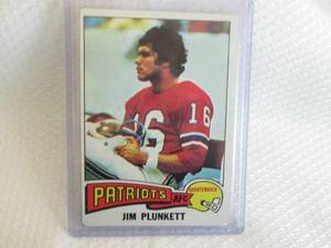 lot 199 image: 1975 Topps Jim Plunkett Card...