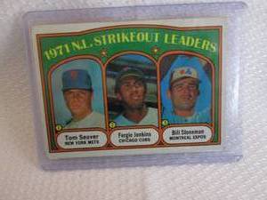 lot 208 image: 1972 Topps Tom Seaver Strikeout Lea...