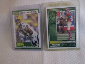 lot 210 image: 2024 Malik Nabers Pinnacle & Score ...