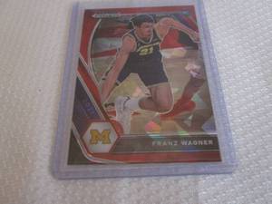 lot 218 image: 2020-21 Prizm Franz Wagner Red Priz...