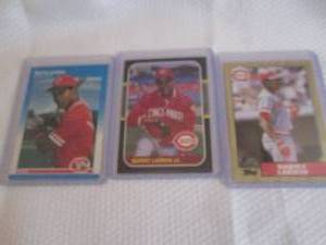 lot 224 image: 1987 Barry Larkin Topps, Donruss & ...