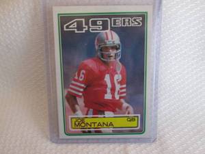 lot 238 image: 1983 Topps Joe Montana Card...