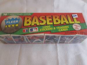 lot 250 image: 1990 Fleer Baseball Factory Sealed ...