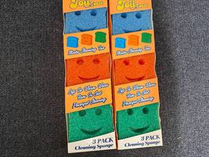 lot 39 image: 2 X 3Ct Packs Of Cleaning Sponges