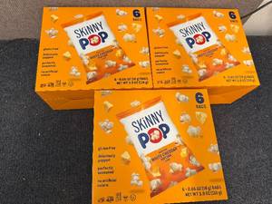 lot 116 image: 3 X 6Ct Boxes Of White Cheddar Skinny Pop