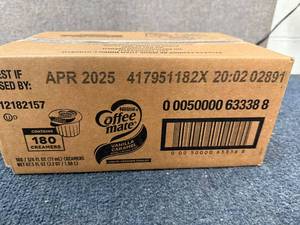 lot 127 image: 180 Single Serving Coffee Mate Creamer - Vanilla Caramel