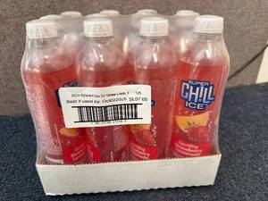 lot 128 image: 12 Bottles Of Sparkling Chill Ice - Strawberry Lemonade
