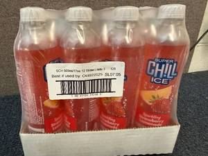 lot 129 image: 12 Bottles Of Sparkling Chill Ice - Strawberry Lemonade