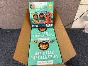 lot 155 image: 3 Boxes Of Siete Variety Tortilla Chips