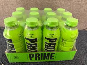 lot 163 image: 12 Bottles Of Prime Hydration Lemon Lime
