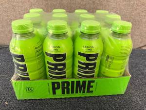 lot 165 image: 12 Bottles Of Prime Hydration Lemon Lime
