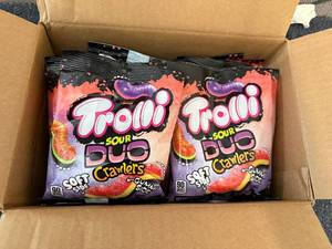 lot 225 image: 6 Bags Of Trolli Sour Duo Crawlers