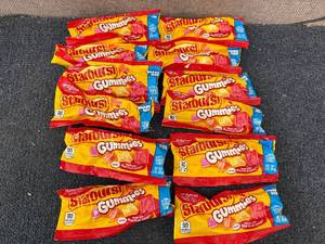 lot 254 image: 12 Bags Of Starburst Gummies