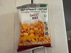 lot 375 image: 3 X 12Ct Boxes Of Smart-Snx Crispy Protein Bites - Sweet Bbq