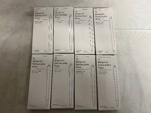 lot 333 image: 8 X 12 Packs Ballpoint Retractable Pens - Red