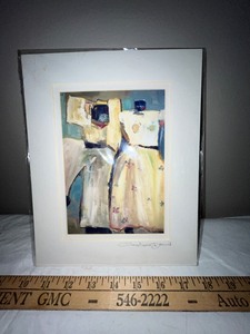 lot 165U image: Christiane David Signed Art Print of Dresses in Mat