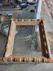 lot 103G image: Antique Carved Wooden Picture Frame