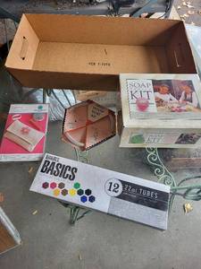 lot 150G image: Crafting Lot Soap, Embroidery, and Paint Kits