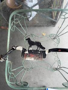 lot 43G image: Vintage Draw Knife Hand Tool with Dog-Shaped Cutout