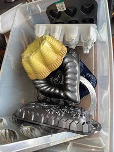 lot 50G image: Lot of Nordic Ware Baking Molds - Bundt, Heart, and Holiday Shapes