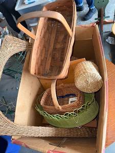 lot 54G image: Assorted Woven & Wicker Baskets Collection