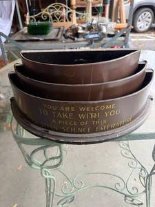 lot 58G image: Vintage Christian Science Literature Holder Display Stand