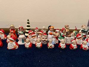 lot 94U image: Vintage Ceramic Christmas Figurine Collection - 30 Pieces