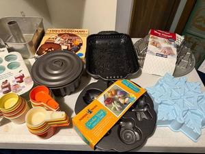 lot 107U image: Assorted New Bakeware Lot - Nordic Ware, Cake Pans, Molds