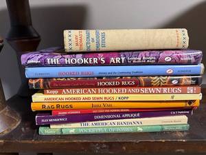 lot 117U image: Lot of Craft and Rug-Making Books - Hooked Rugs & Embroidery