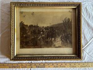 lot 65G image: Brautzug in Schweden Vintage Framed Print by V. Nordenberg