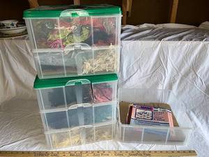 lot 71G image: Weaving Materials with WNC Deluxe Hand Weaving Loom & Hook Set