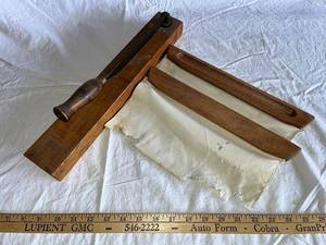 lot 76G image: Vintage Wooden Cutter with Handle