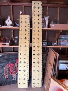 lot 85G image: Vintage Wooden Architectural Salvage Panels with Decorative Cutouts
