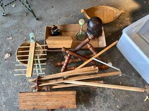 lot 136G image: Mixed Lot of Vintage Wooden Items and Tools