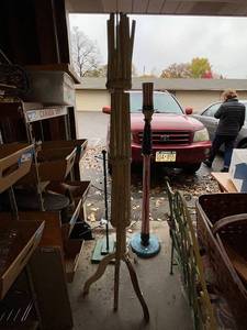 lot 168G image: Vintage Wooden Drying Rack - Rustic Home Decor