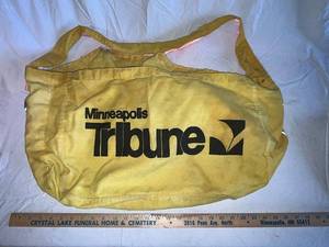 lot 169G image: Vintage Minneapolis Tribune Newspaper Bag