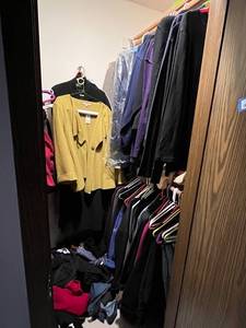 lot 225U image: HUGE LOT Includes Contents of Lot 226U Assorted Womens Clothing Coats, Jackets, Tops and Pants