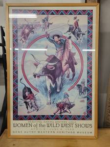 lot 17G image: Framed Poster Women of the Wild West Shows, 1989