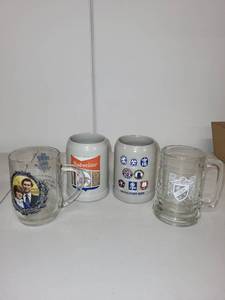 lot 37H image: Collection of 4 Beer Steins and Mugs - Commemorative and German Motifs