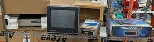 lot 3BC image: Vintage Commodore 64 Computer with Monitor, Disk Drive, Printer, Manuals & Box