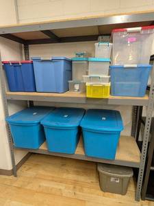 lot 41BC image: Assorted Storage Bins and Containers for Household Organization