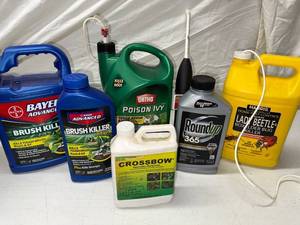 lot 24T image: Collection of 6 Lawn and Garden Herbicides and Insecticides