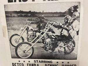 Vintage Easy Rider Movie Poster Starring Peter Fonda & Dennis Hopper